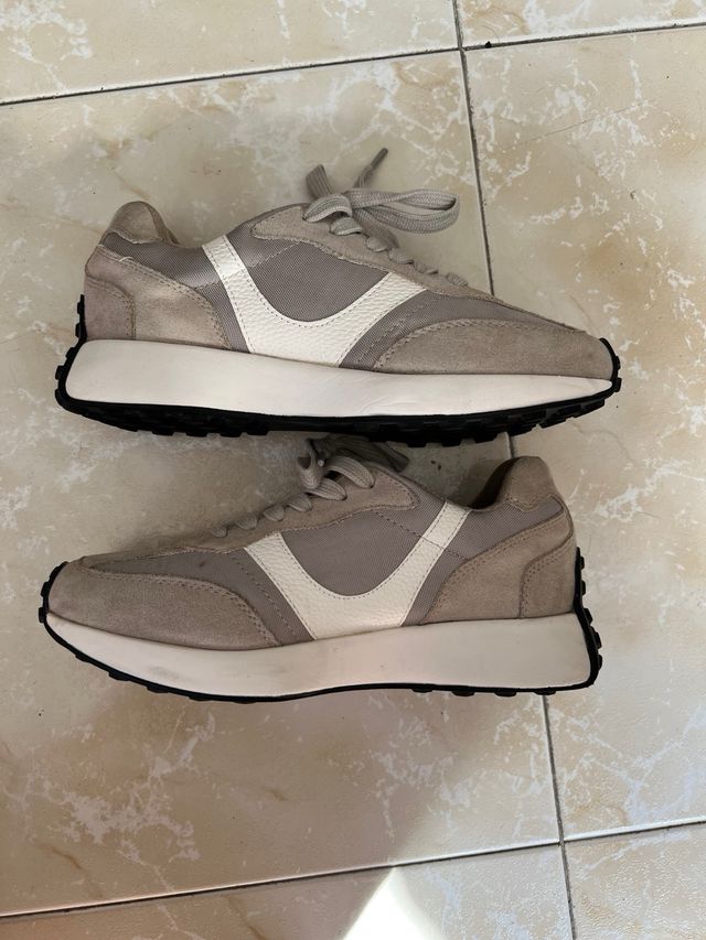 Zapatillas Passé Composé Gris Talla 38 Nuevas