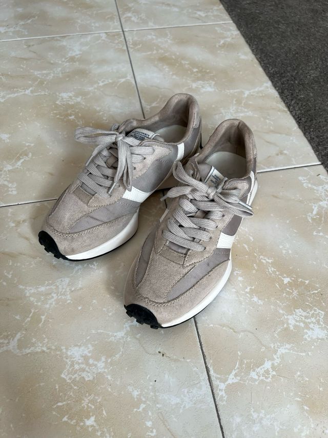 Zapatillas Passé Composé Gris Talla 38 Nuevas