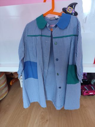 Bata Colegio Moncayo Azul Cuadros