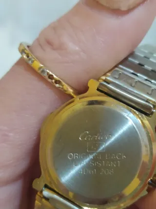 Reloj Cartier Oro y Plata Mujer