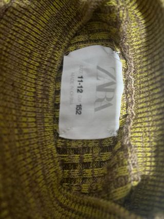 Jersey verde y amarillo de punto 11-12años