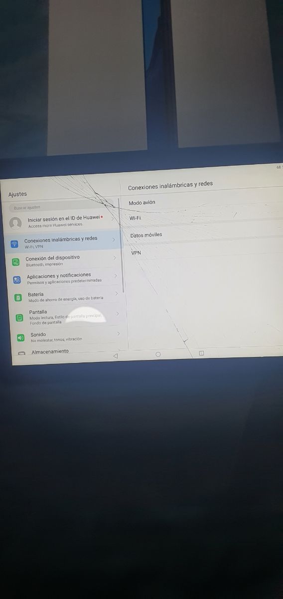Tableta Huawei Azul.