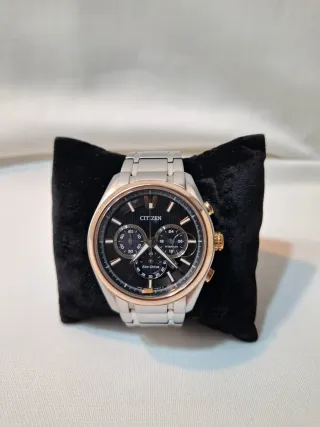 Citizen Eco-Drive Cronografo Oro/Argento