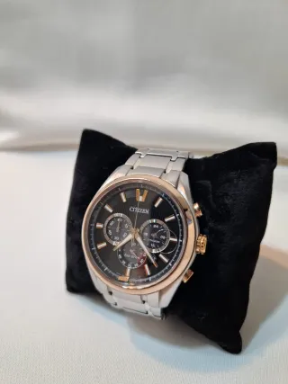 Citizen Eco-Drive Cronografo Oro/Argento