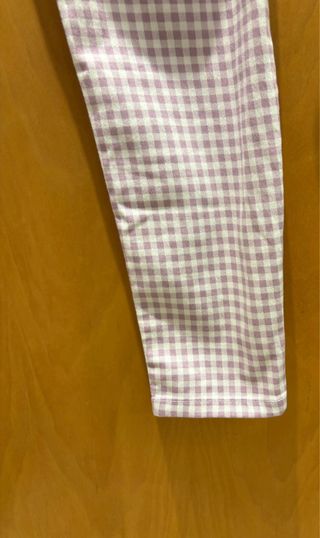 Pantalón Calzedonia cuadros rosa