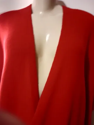 Capa / Poncho de Lana Rojo