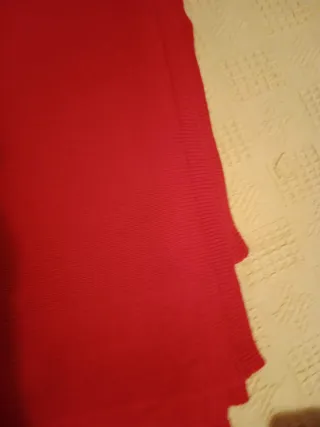 Capa / Poncho de Lana Rojo