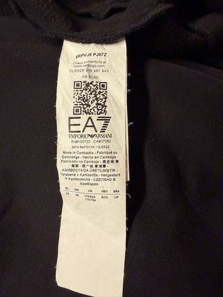 Conjunto chándal Emporio Armani Negro