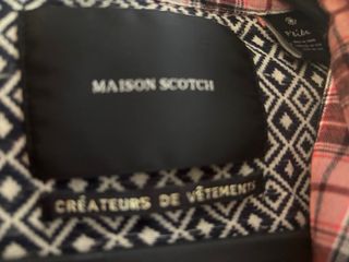 Camisa Maison Scotch cuadros rosa y marrón