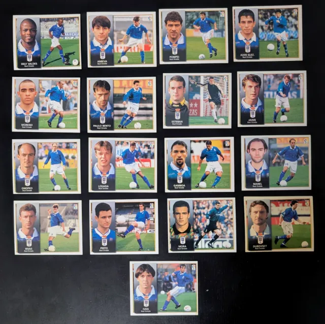 17 Cromos Liga 1998-1999 Real Oviedo