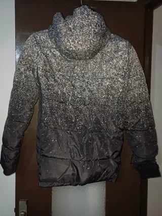 Chaquetón de invierno gris y negro Talla 12/13