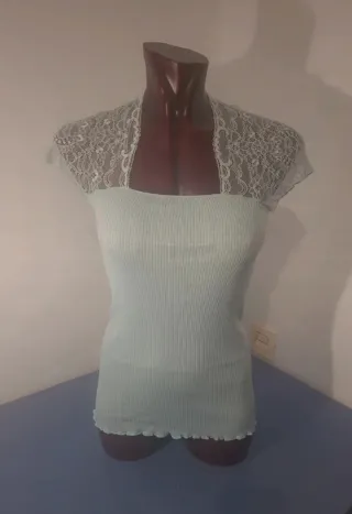 Camiseta Lejaby encaje verde