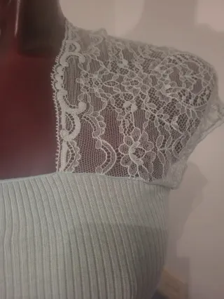 Camiseta Lejaby encaje verde