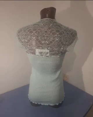 Camiseta Lejaby encaje verde