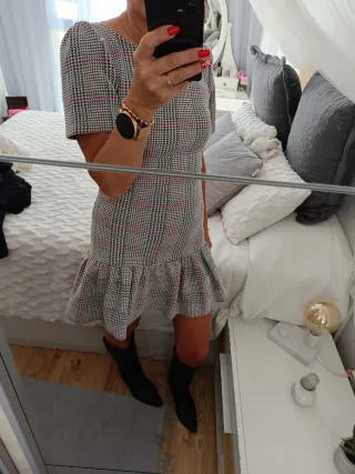 Vestido estampado cuadros