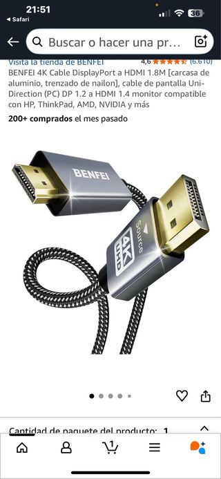 Cable BENFEI 4K UHD Uni Directional