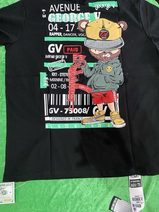 Camiseta George V Blanca Tallas S-XXL