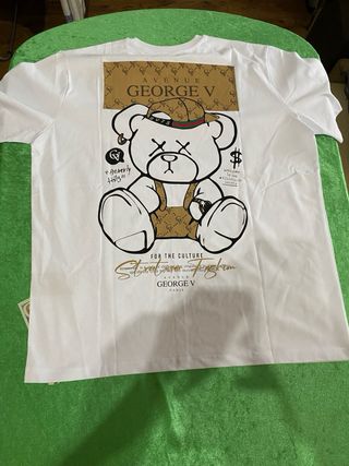 Camiseta George V Blanca Tallas S-XXL