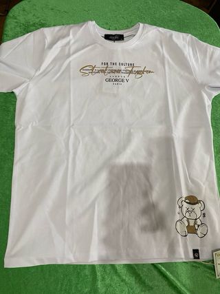 Camiseta George V Blanca Tallas S-XXL