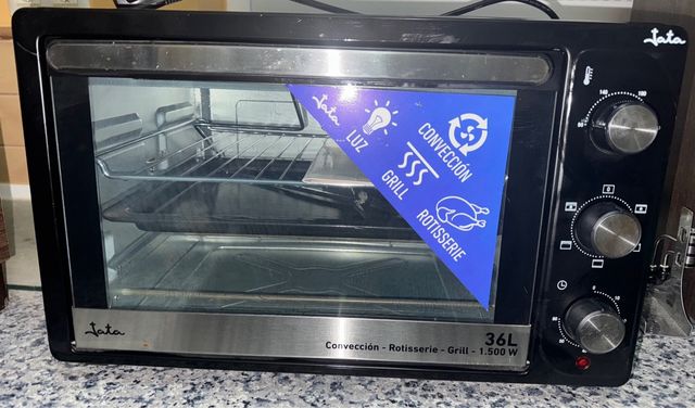 Horno Jata 36L 1500W Convección Grill SIN ENTRENAR