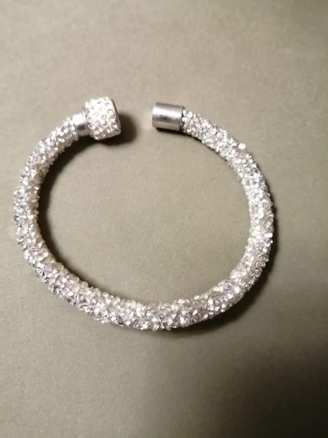 Pulsera Brazalete Fantasía Plata