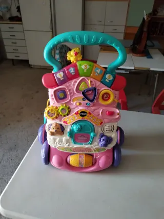 Andador Bebé Interactivo VTech Rosa