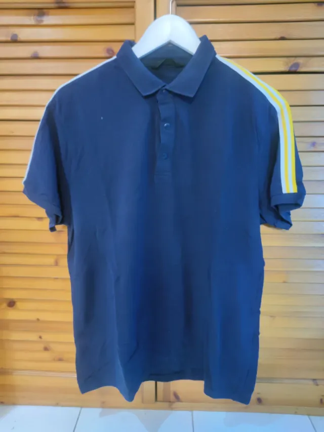 Maglietta LCW Blu con Strisce Gialle