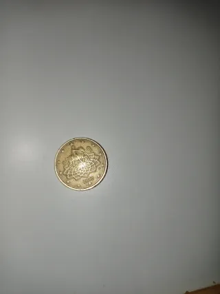Moneda 0,50 cm 2002 Italia