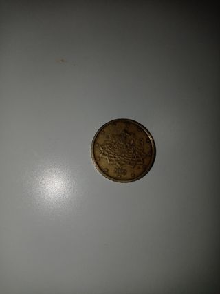 Moneda 0,50 cm 2002 Italia
