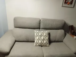 Sofá Cama Gris Tela