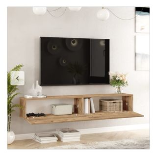 Mueble TV flotante madera