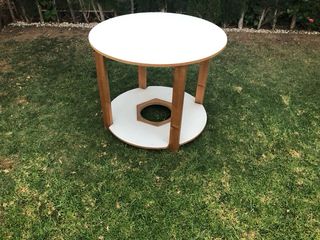 Mesa camilla redonda blanca