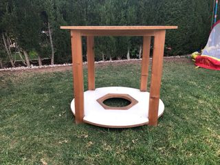 Mesa camilla redonda blanca