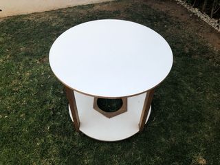 Mesa camilla redonda blanca