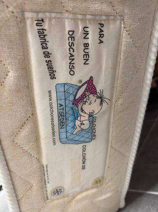 Colchón Lana ATSEDEN 90x200 + Somier de láminas