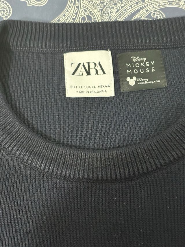 Sudadera Zara Azul Marino Mickey Mouse LOVE