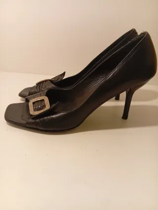 Zapatos Ezio Negros Tacón 