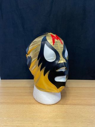 Máscara Lucha Libre Mexicana Dorada