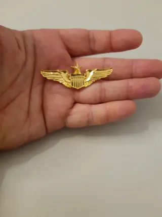 Spilla da aviatore dorata
