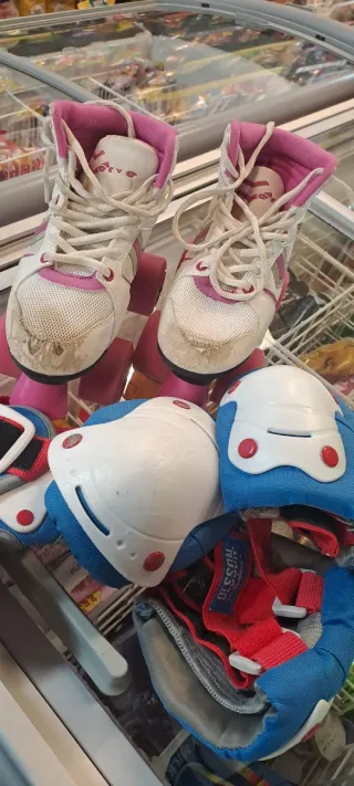 Patines para niña con protecciones