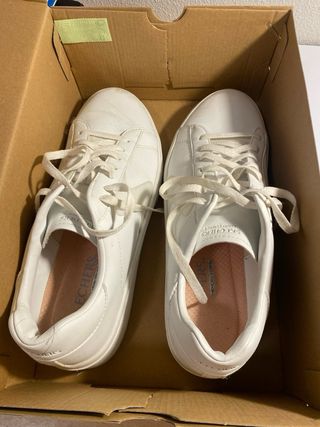 Zapatillas Skechers Flex Appeal 4.0 Mujer Blancas