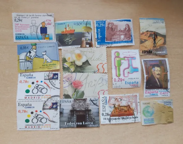 Lote 5: 14 sellos España y Alemania - Filatelia