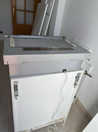 Campana extractora gris