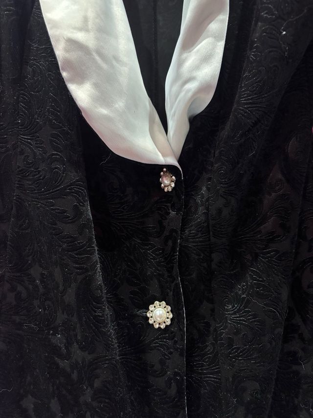 Abito nero in velluto