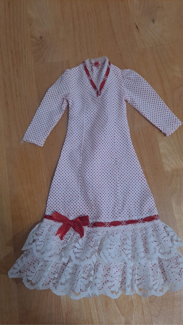 Vestido Chulapa Nancy Rojo y Blanco