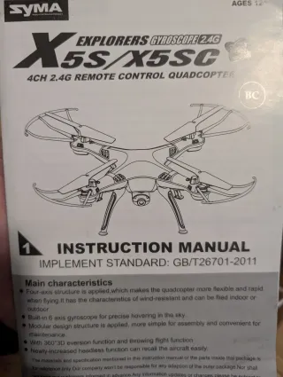 Dron Syma X5SC Control Remoto