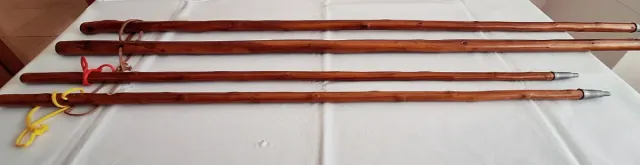 4 Bastones de madera nuevos,  de Senderismo 