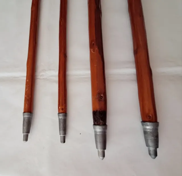 4 Bastones de madera nuevos,  de Senderismo 