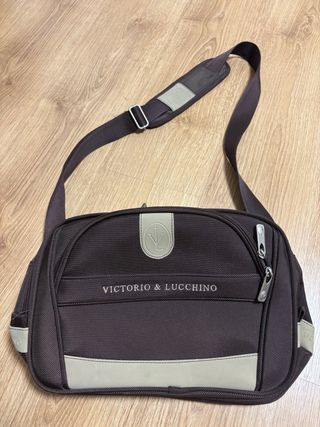 Bolso de viaje Victorio & Lucchino Marrón y Beige