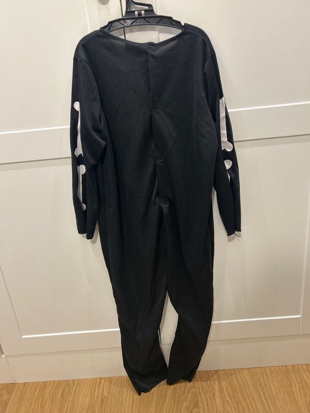 Disfraz Halloween Esqueleto Negro incluye guantes